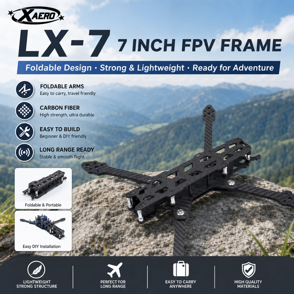 PAURC LX-7 โครงโดรนพับได้ขนาด  - Drone Kit Octocopter บทวิจารณ์และราคา